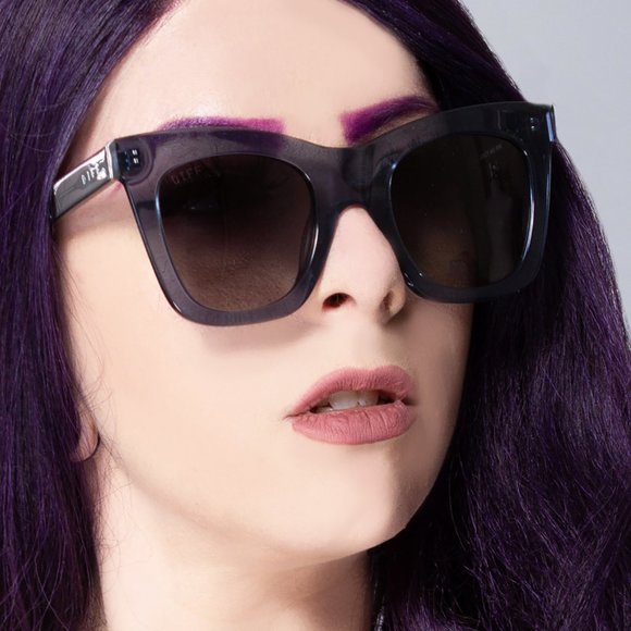 Diff Eyewear Accessories - Kaia Polarized Sunglasses in Night Sky/Blue Gradient